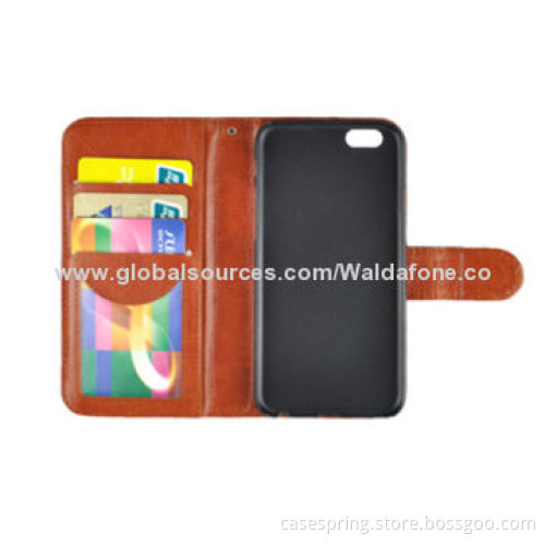 Crocodile Protective Sleeves for iPhone 6, Stand Leather Business Card Wallet